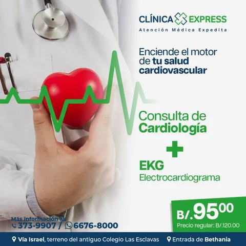 Consulta de cardiología + Electrocardiograma