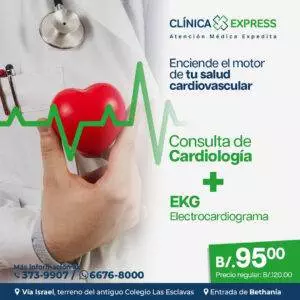 Consulta de cardiología + Electrocardiograma